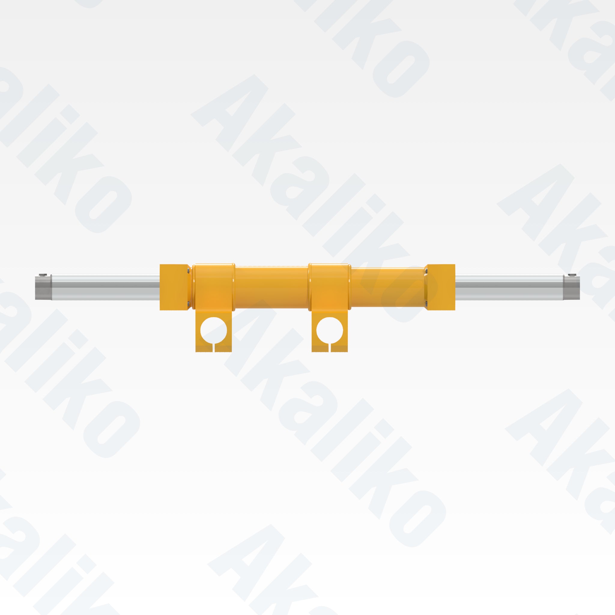 Side view of replacement cradle shift hydraulic cylinder for Atlas Copco Boltec MC bolting, OEM part number 3128321252
