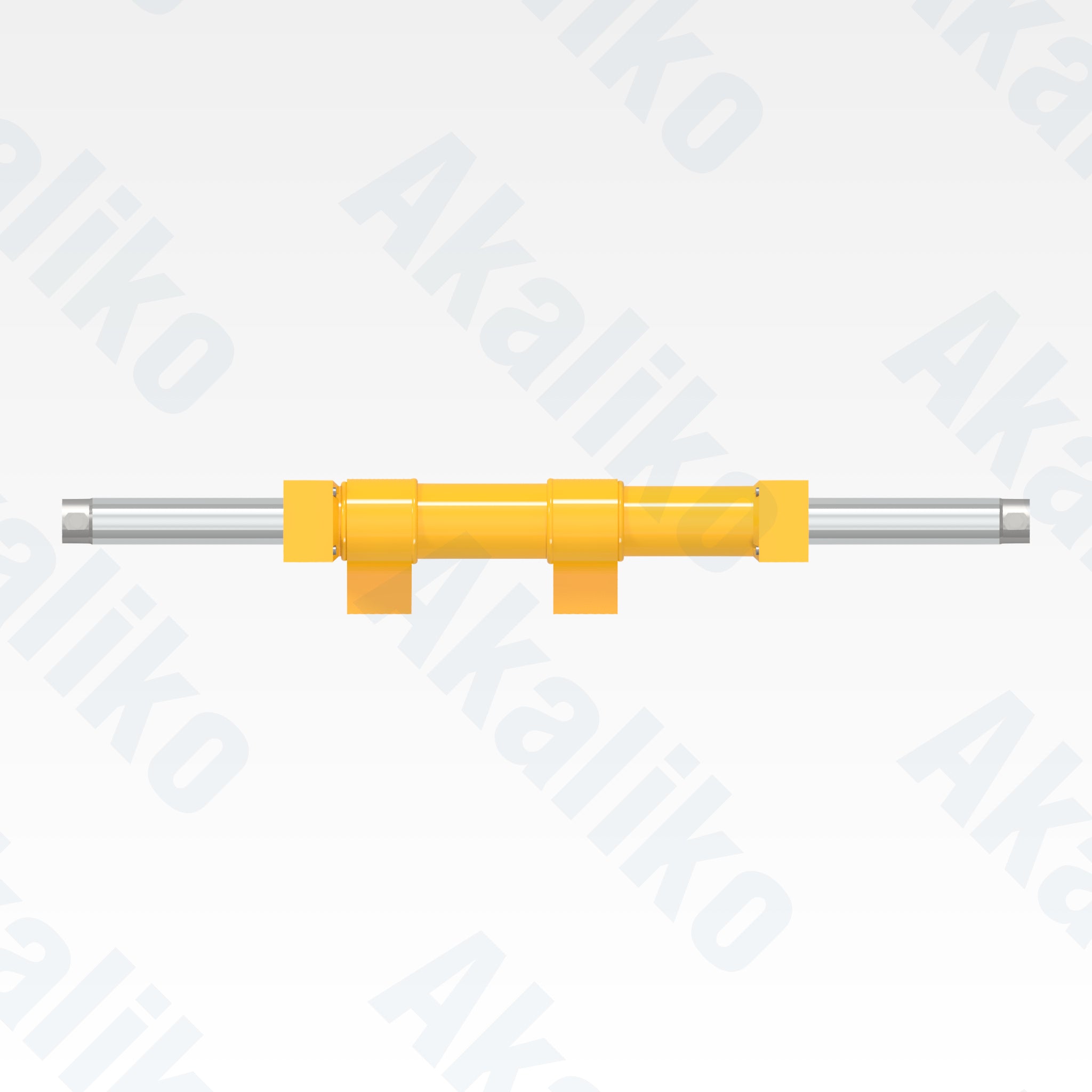 Top view of replacement cradle shift hydraulic cylinder for Atlas Copco Boltec MC bolting, OEM part number 3128321252