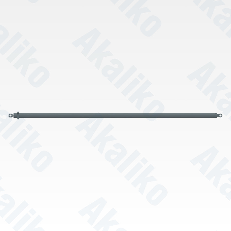 Side view of replacement feed hydraulic cylinder for Atlas Copco DM45 drill, OEM part number 57484263