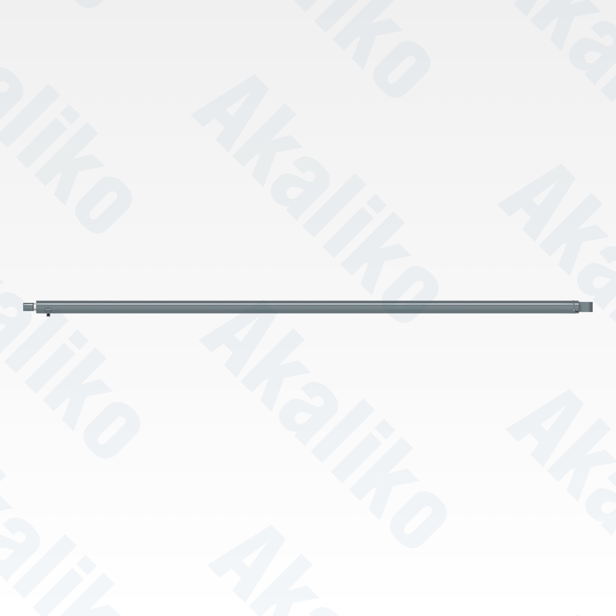 Top view of replacement feed hydraulic cylinder for Atlas Copco DM45 drill, OEM part number 57484263