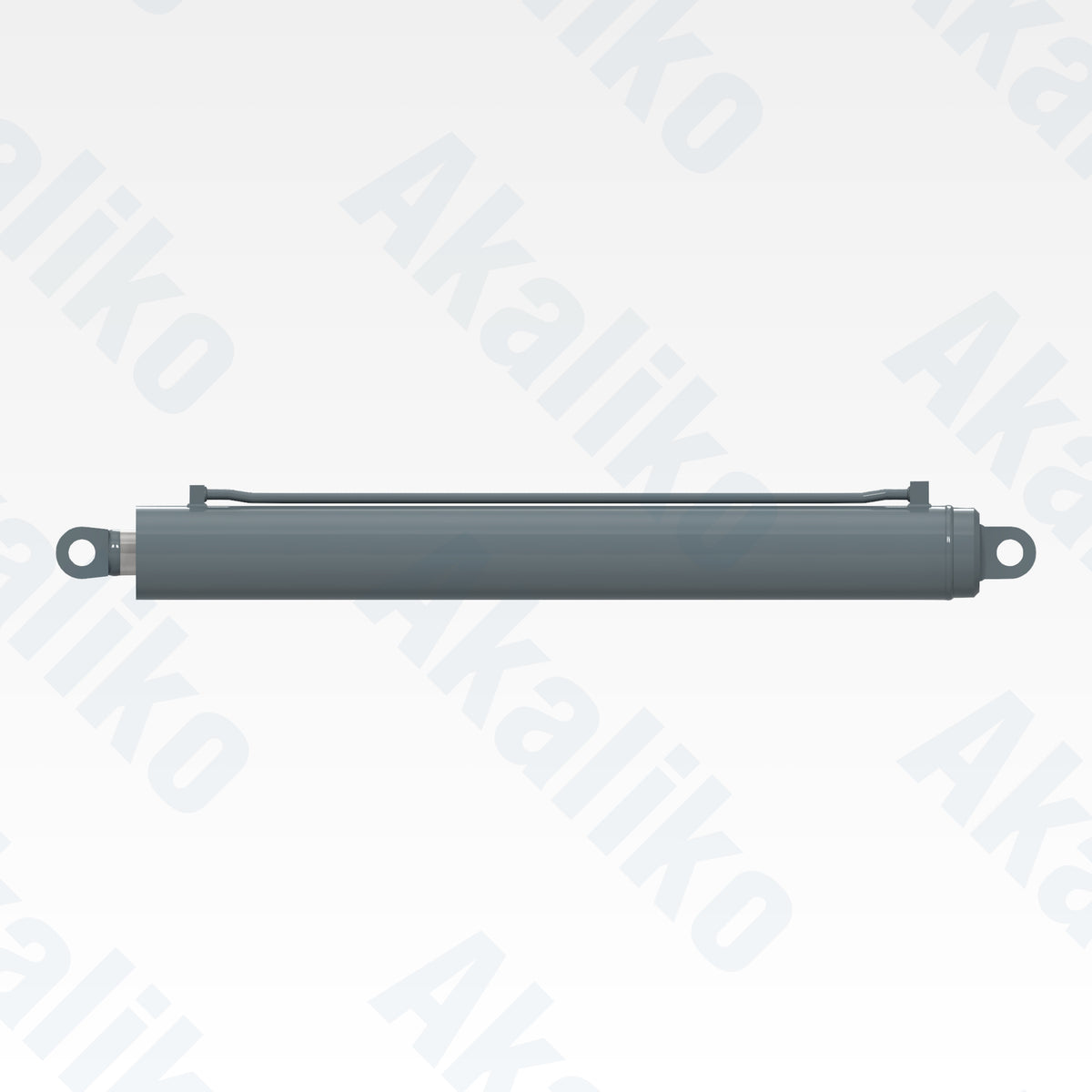 Side view of replacement tower raising hydraulic cylinder for Atlas Copco DM45 drill, OEM part number 54578539