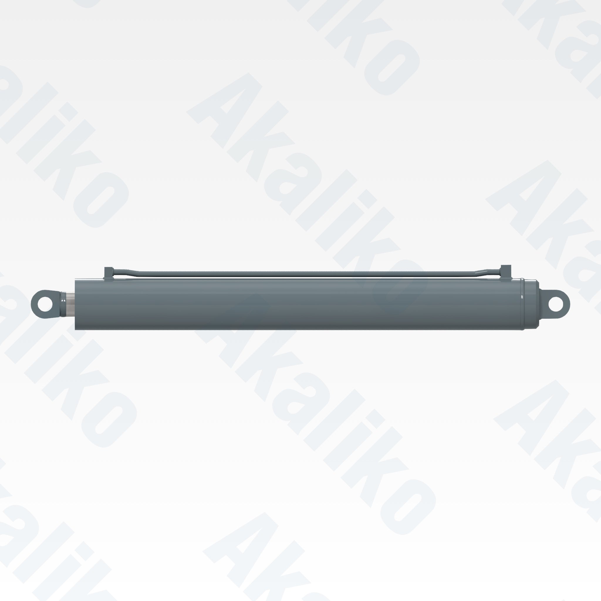 Side view of replacement tower raising hydraulic cylinder for Atlas Copco DM45 drill, OEM part number 54578539
