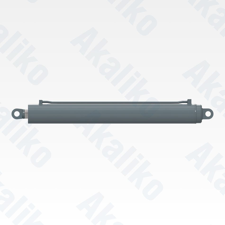 Side view of replacement tower raising hydraulic cylinder for Atlas Copco DM45 drill, OEM part number 54578539