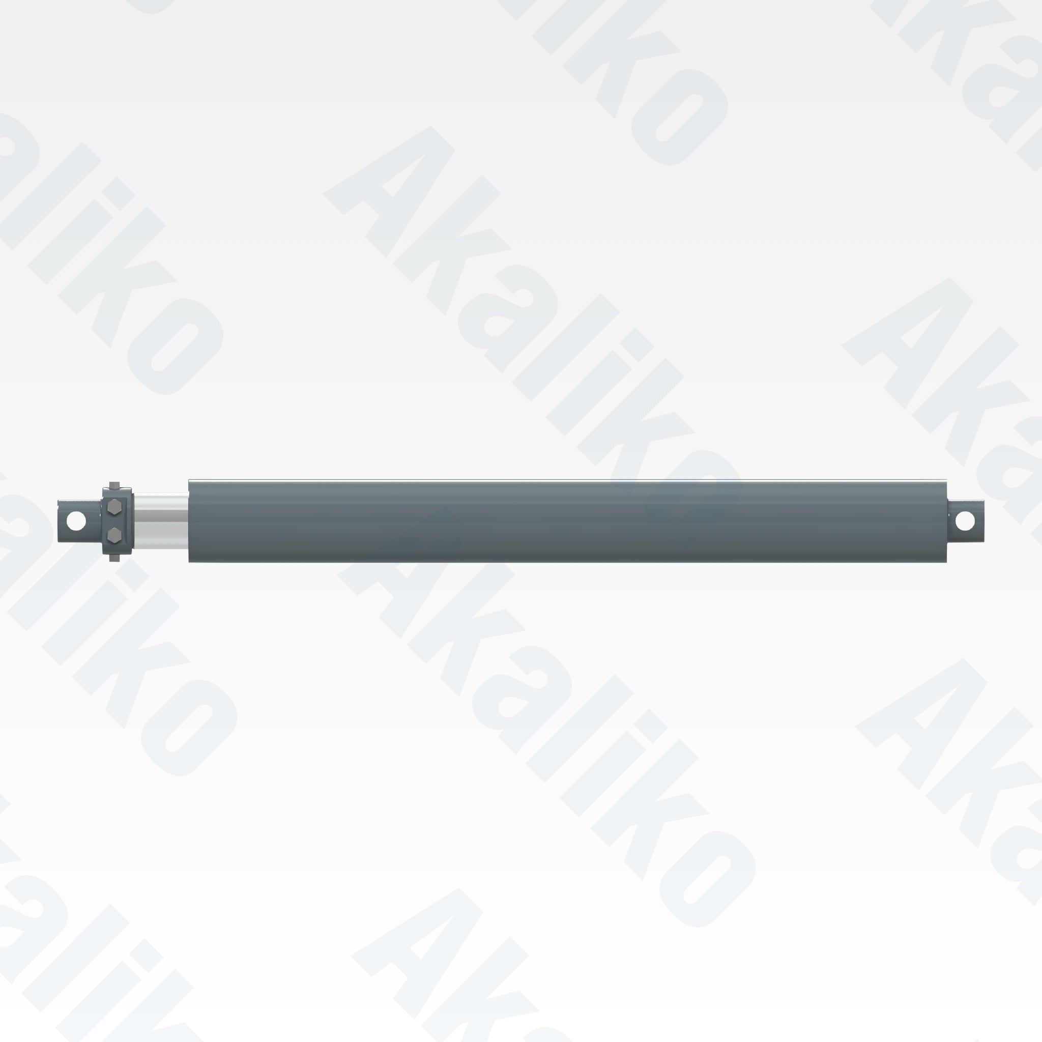 Side view of replacement jack hydraulic cylinder for Atlas Copco PV271 drill, OEM part number 57712986
