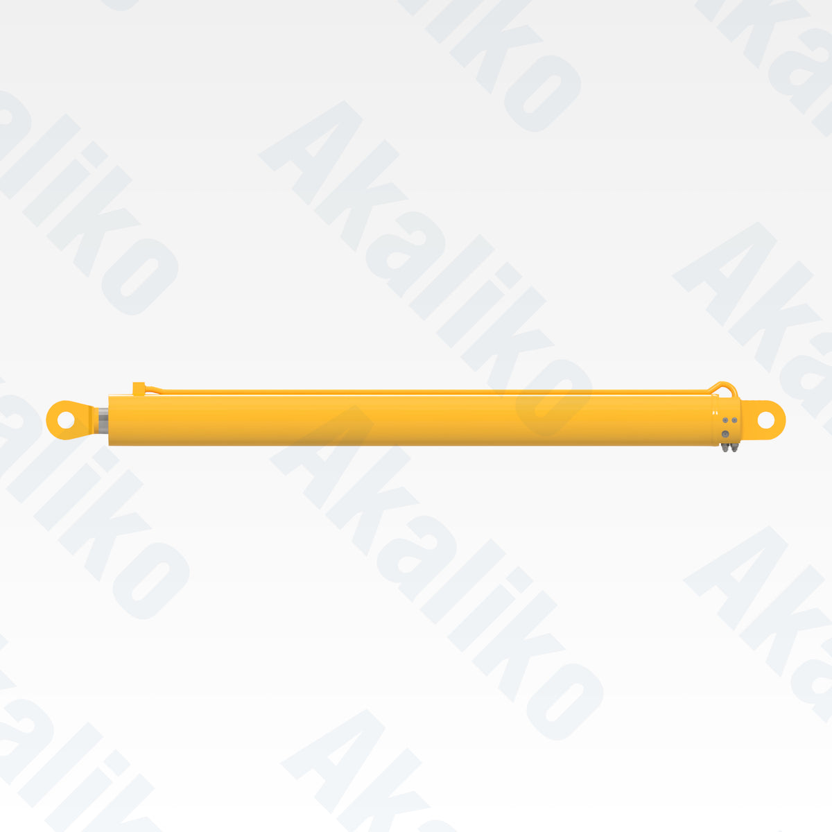 Side view of replacement tower raising hydraulic cylinder for Atlas Copco PV271 drill, OEM part number 57648164