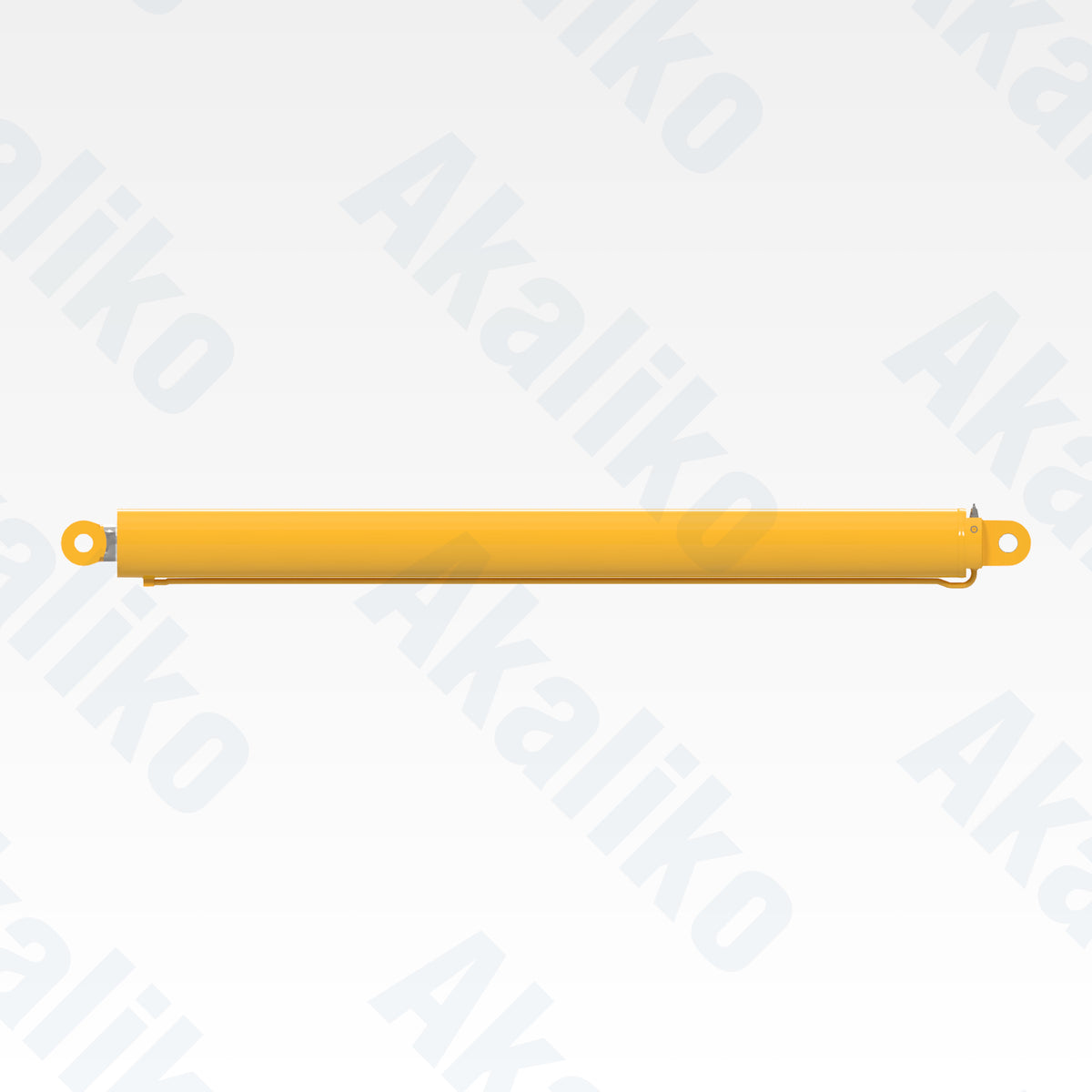 Side view of replacement tower raising hydraulic cylinder for Atlas Copco PV351D drill, OEM part number 2657582579