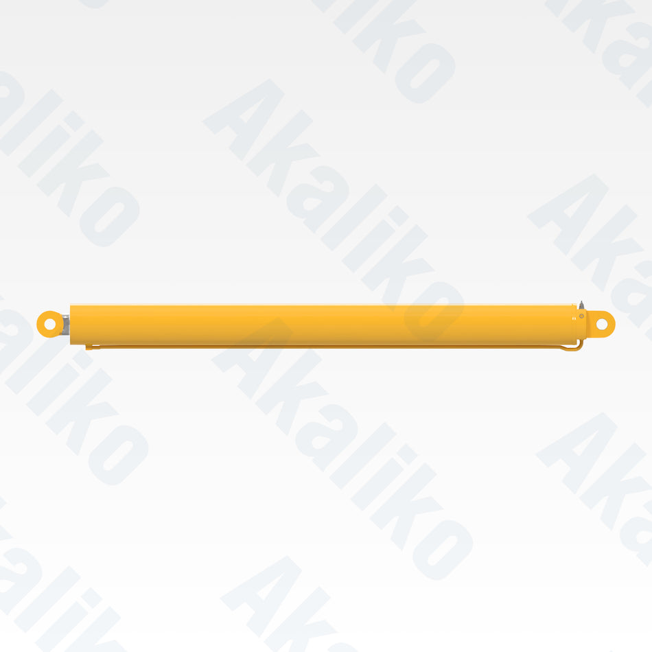 Side view of replacement tower raising hydraulic cylinder for Atlas Copco PV351D drill, OEM part number 2657582579