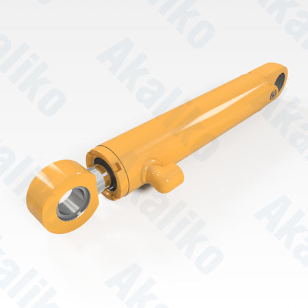 Replacement articulation hydraulic cylinder for Caterpillar 14H motor grader, OEM part number 6E-4724, aftermarket heavy equipment parts