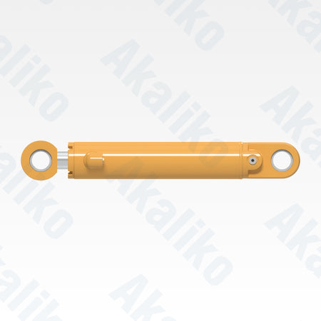 Side view of replacement articulation hydraulic cylinder for Caterpillar 14H motor grader, OEM part number 6E-4724