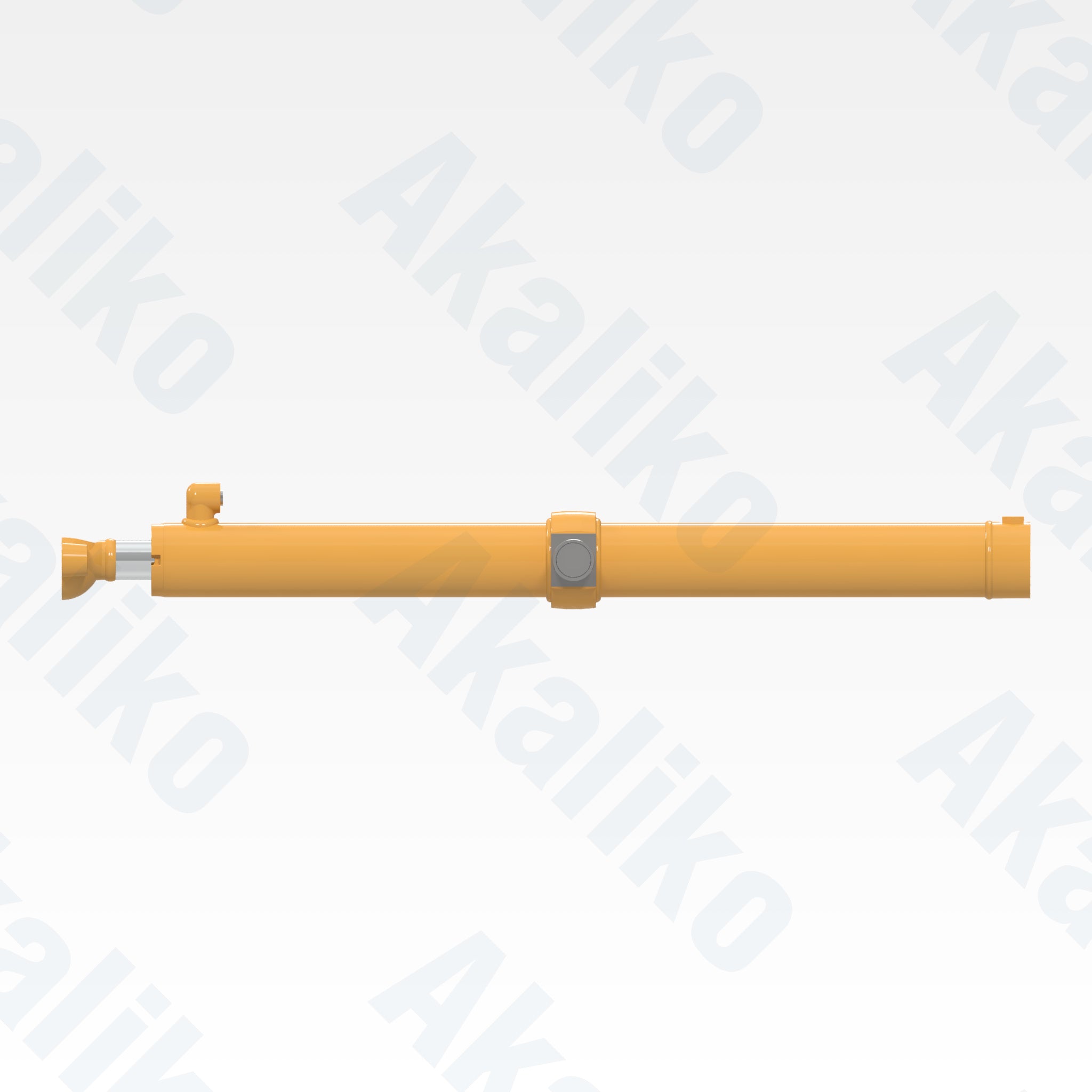 Side view of replacement blade lift hydraulic cylinder for Caterpillar 14H motor grader, OEM part number 9T-2703