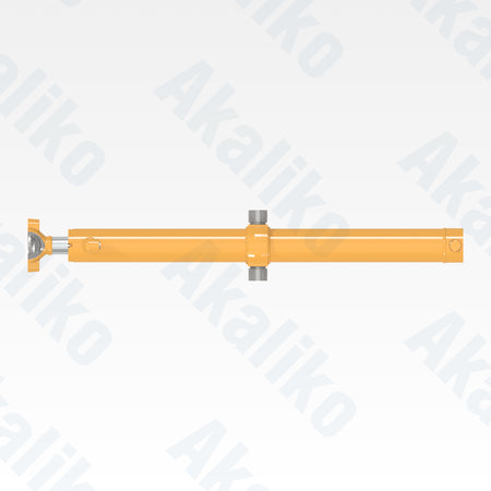 Top view of replacement blade lift hydraulic cylinder for Caterpillar 14H motor grader, OEM part number 9T-2703