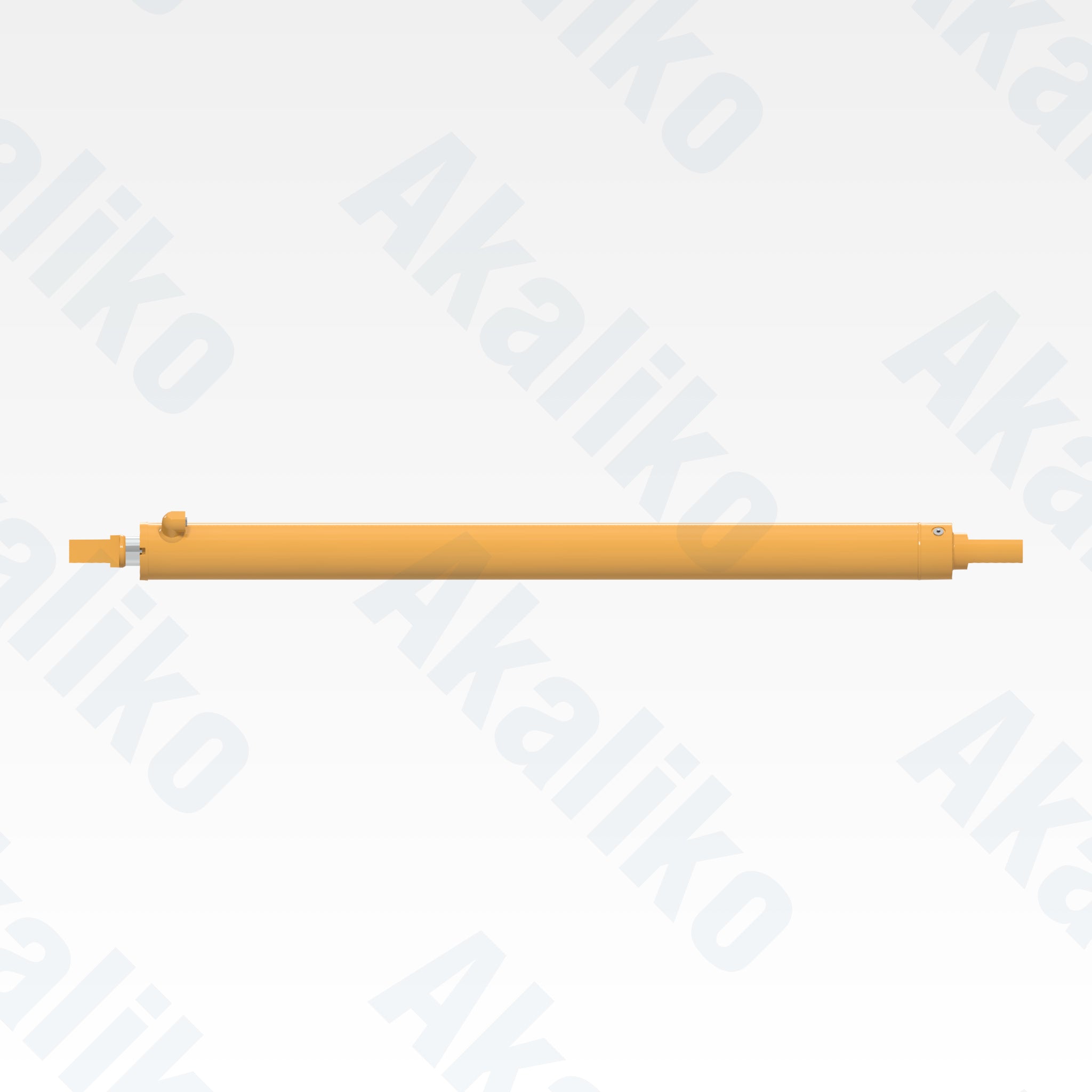 Side view of replacement sideshift hydraulic cylinder for Caterpillar 14H motor grader, OEM part number 9T-3206