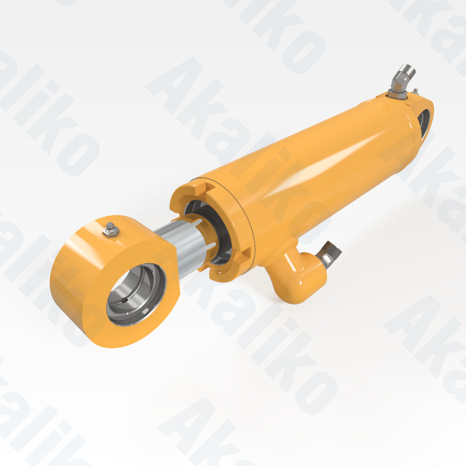 Replacement wheel lean hydraulic cylinder for Caterpillar 14H motor grader, OEM part number 121-9243, aftermarket heavy equipment parts