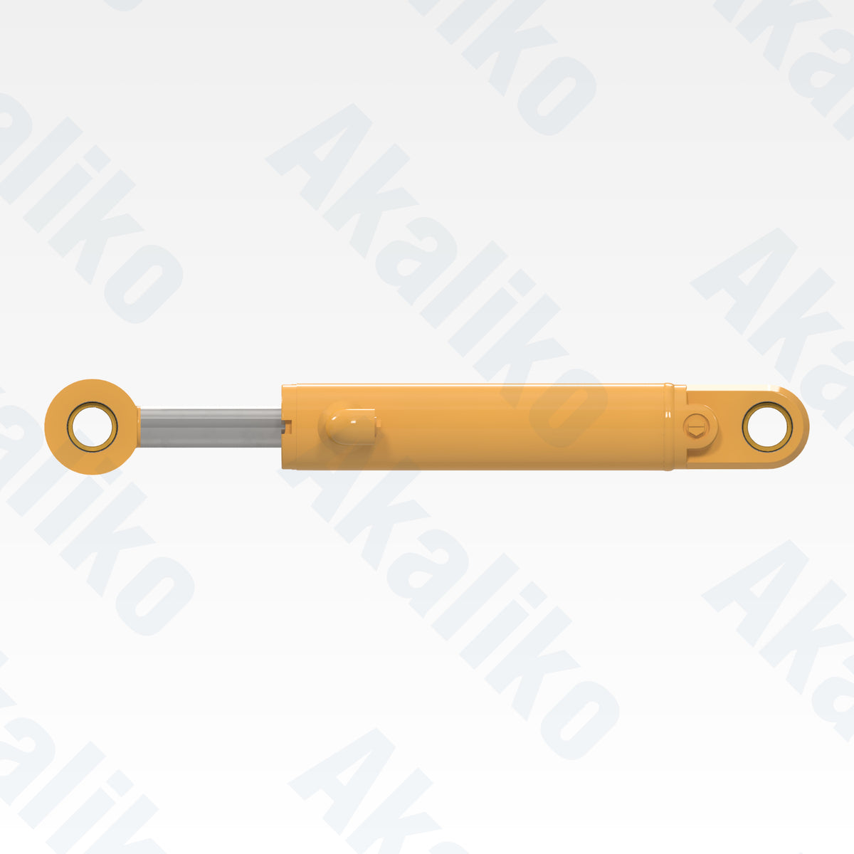 Side view of replacement articulation hydraulic cylinder for Caterpillar 160H motor grader, OEM part number 137-6792