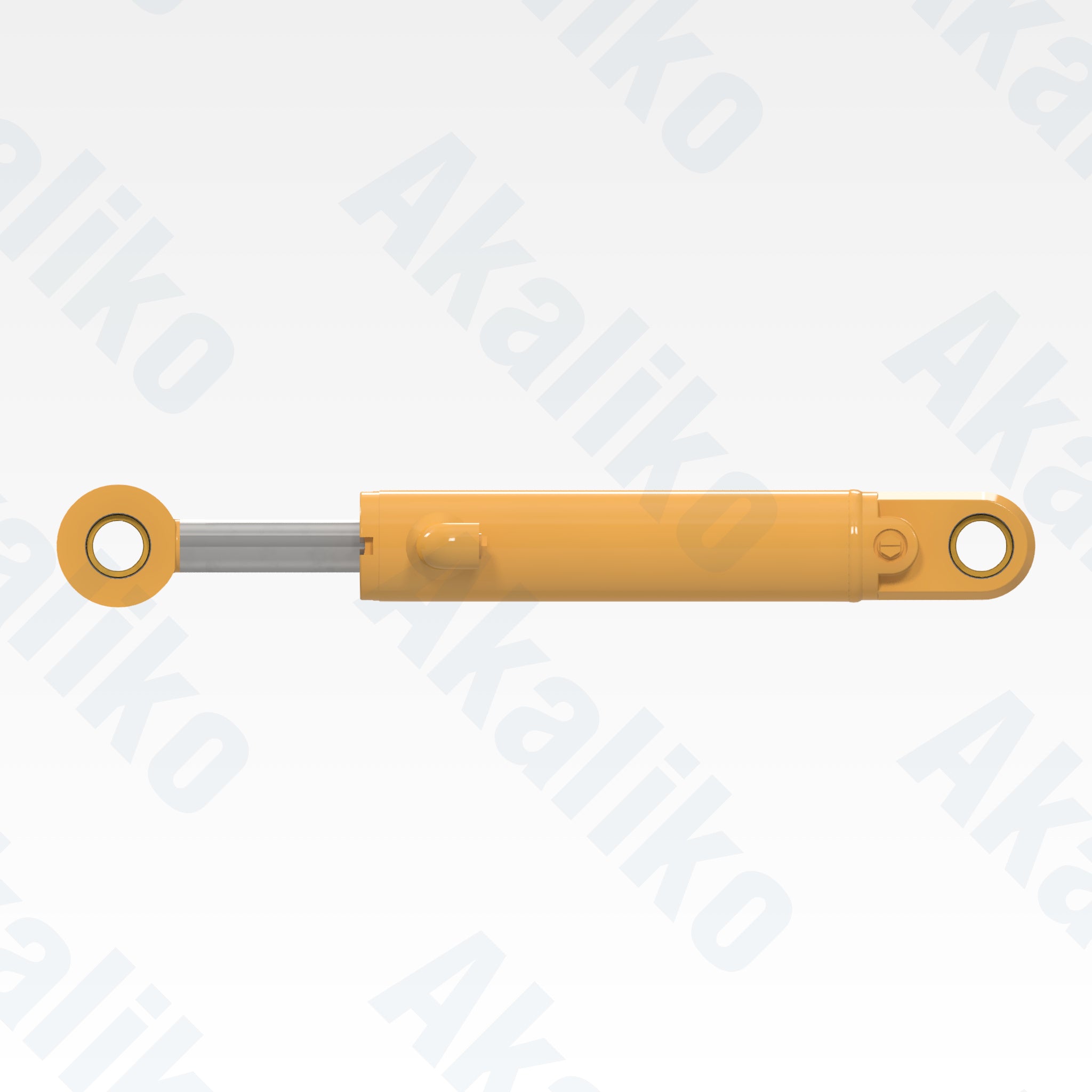 Side view of replacement articulation hydraulic cylinder for Caterpillar 160H motor grader, OEM part number 137-6792