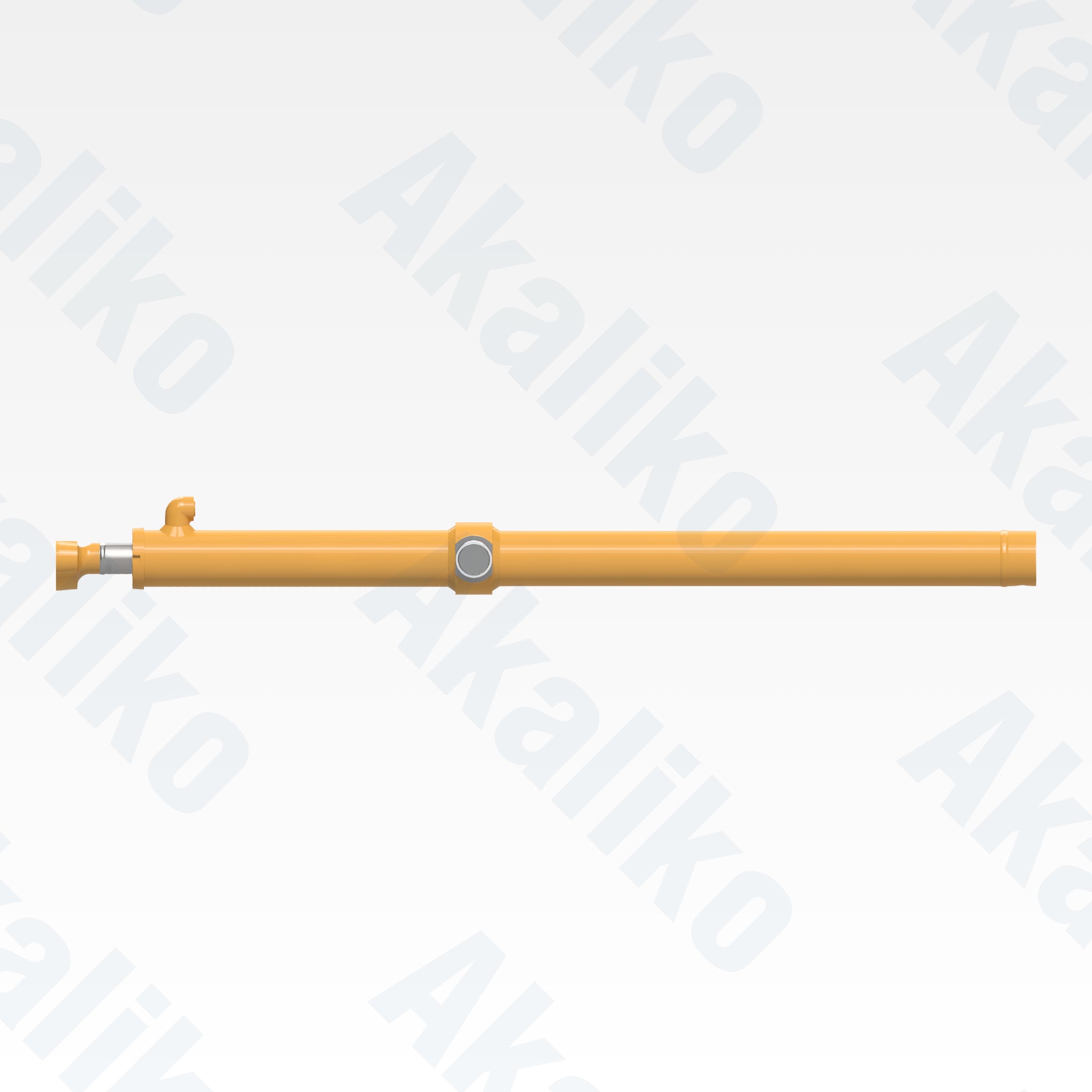 Side view of replacement blade lift hydraulic cylinder for Caterpillar 160H motor grader, OEM part number 132-4929