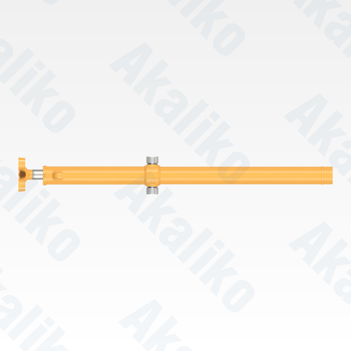 Top view of replacement blade lift hydraulic cylinder for Caterpillar 160H motor grader, OEM part number 132-4929