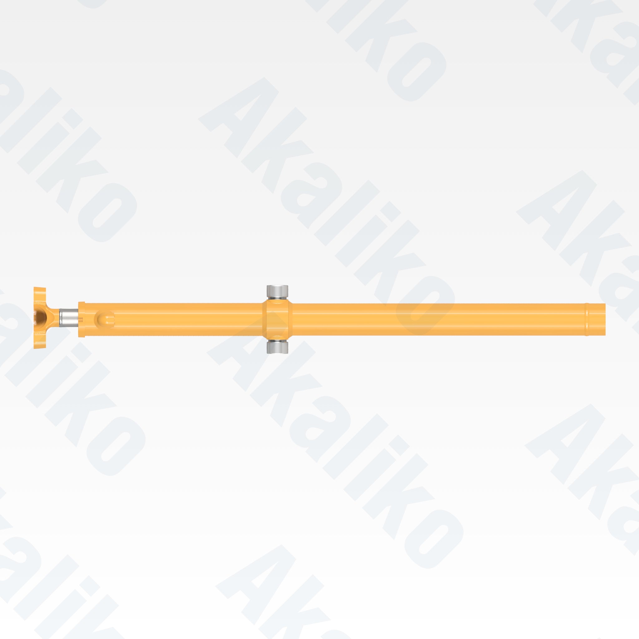 Top view of replacement blade lift hydraulic cylinder for Caterpillar 160H motor grader, OEM part number 132-4929