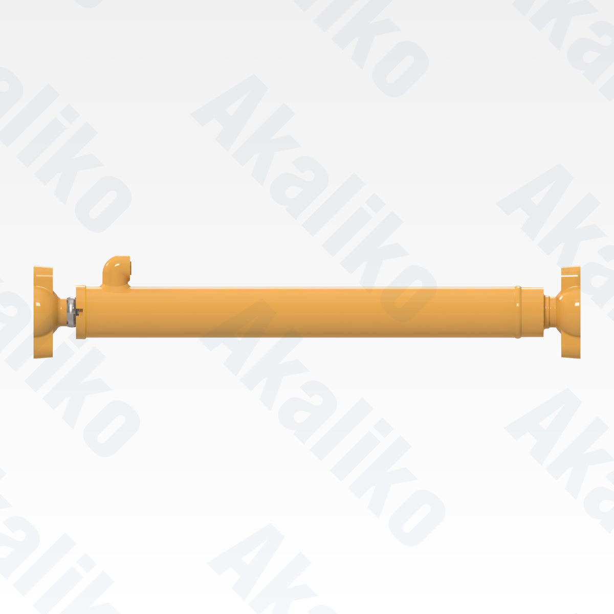 Side view of replacement center shift hydraulic cylinder for Caterpillar 160H motor grader, OEM part number 6E-1343