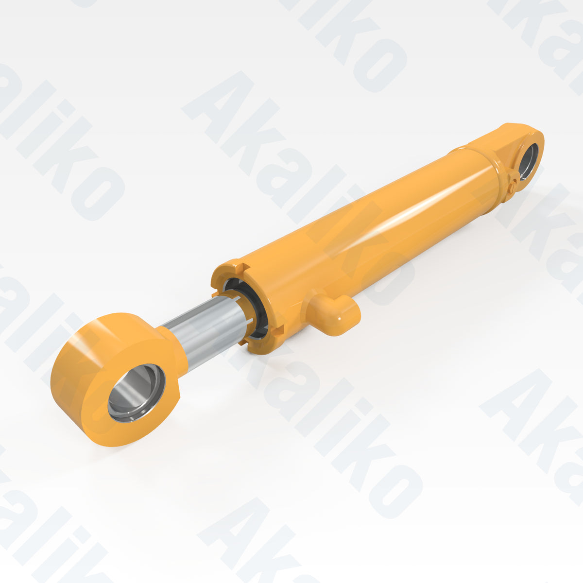 Replacement articulation hydraulic cylinder for Caterpillar 16H motor grader, OEM part number 9T-3050, aftermarket heavy equipment parts