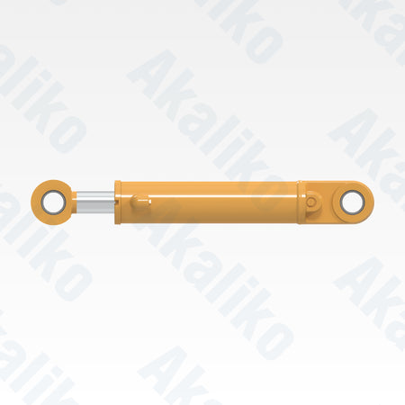 Side view of replacement articulation hydraulic cylinder for Caterpillar 16H motor grader, OEM part number 9T-3050
