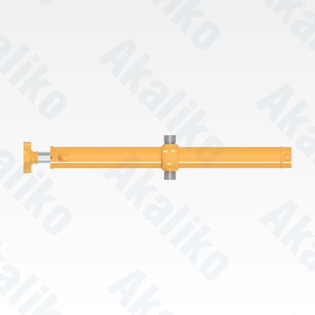 Top view of replacement blade lift hydraulic cylinder for Caterpillar 16H motor grader, OEM part number 9T-3106