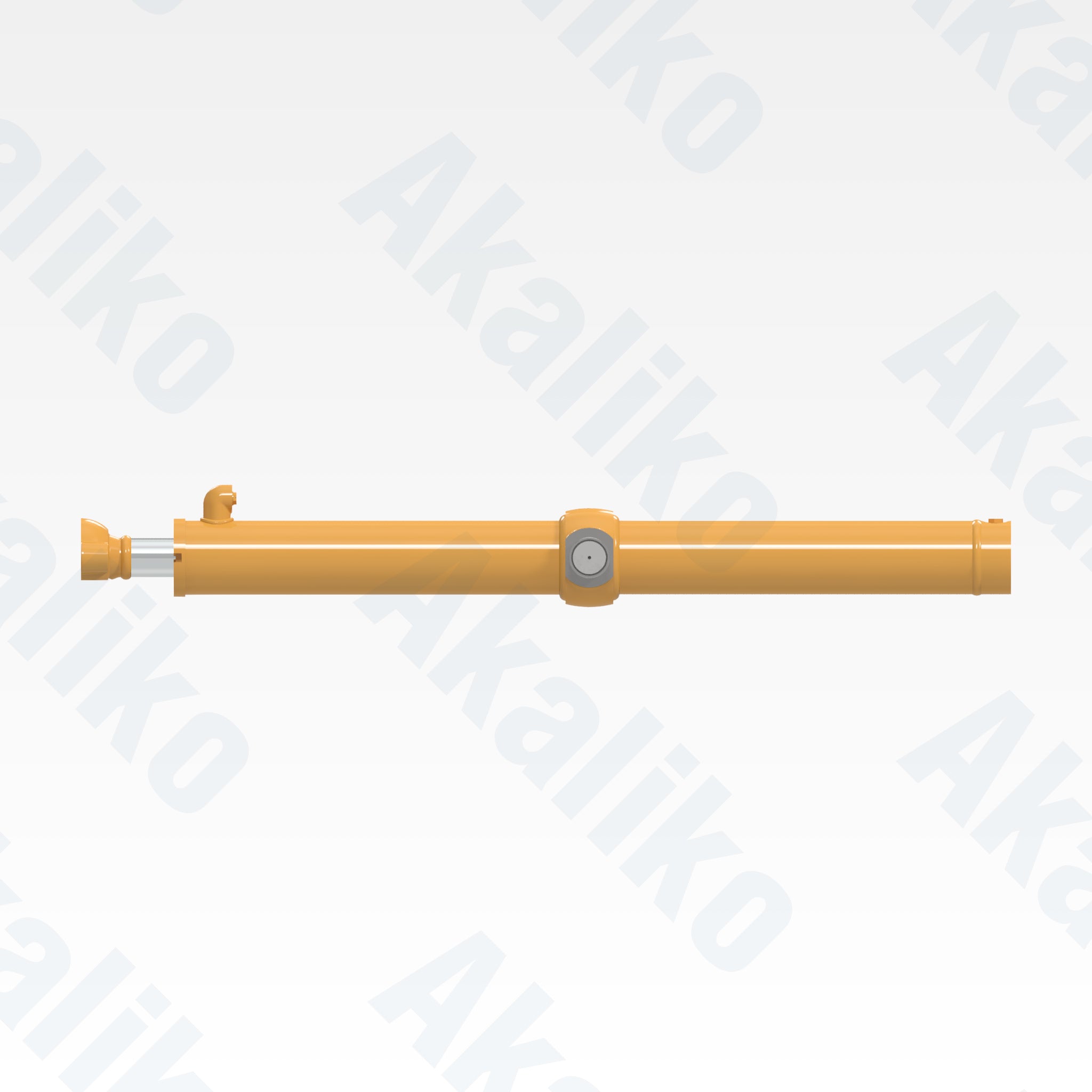 Side view of replacement blade lift hydraulic cylinder for Caterpillar 16M motor grader, OEM part number 270-7538