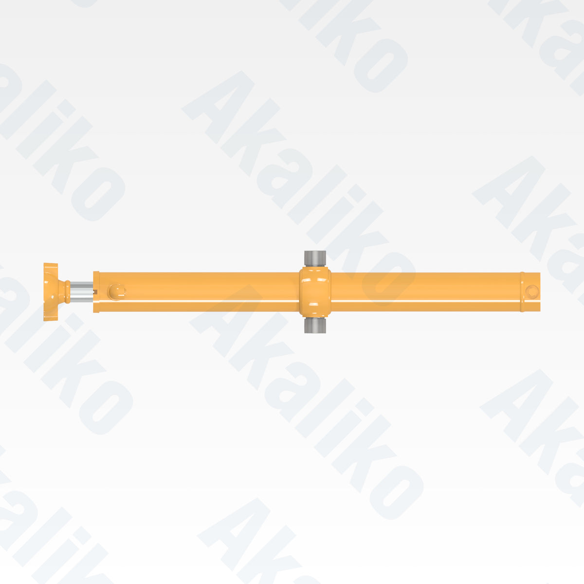 Top view of replacement blade lift hydraulic cylinder for Caterpillar 16M motor grader, OEM part number 270-7538