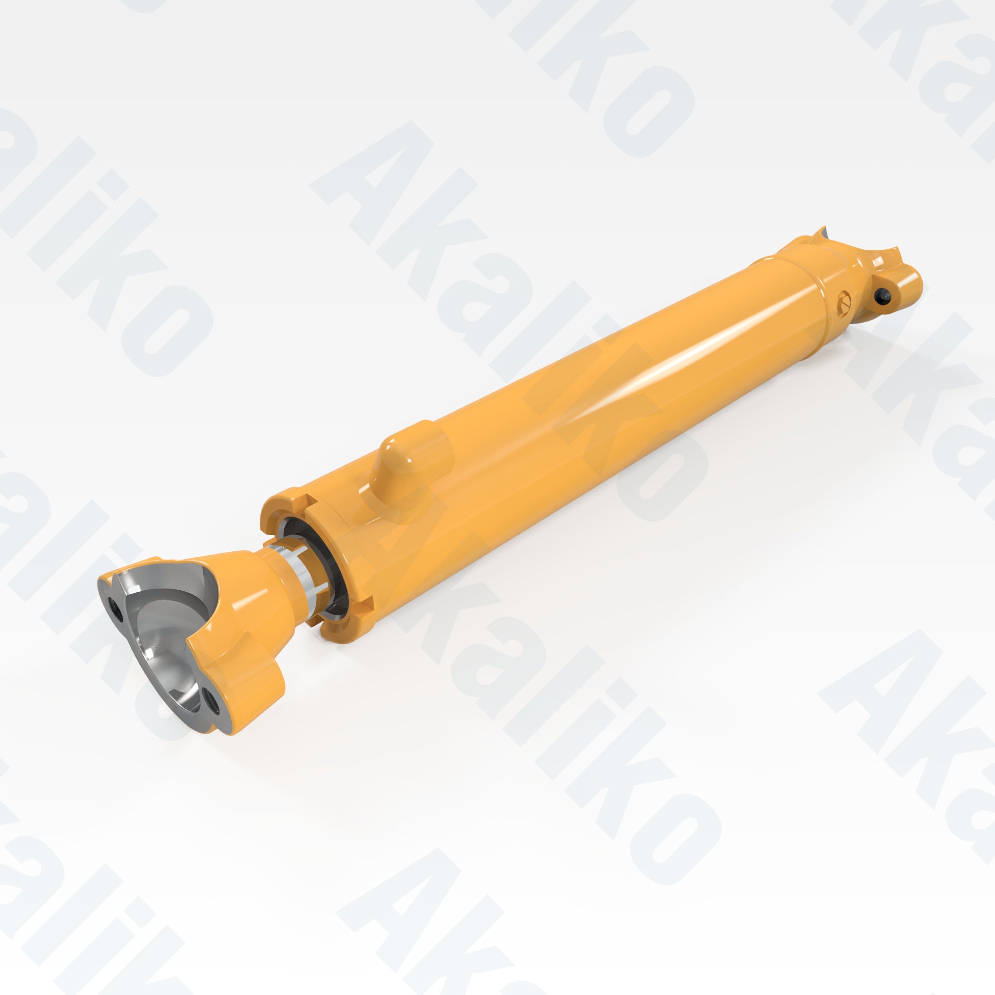 Replacement center side shift hydraulic cylinder for Caterpillar 16H/16M motor grader, OEM part number 262-1905, aftermarket heavy equipment parts