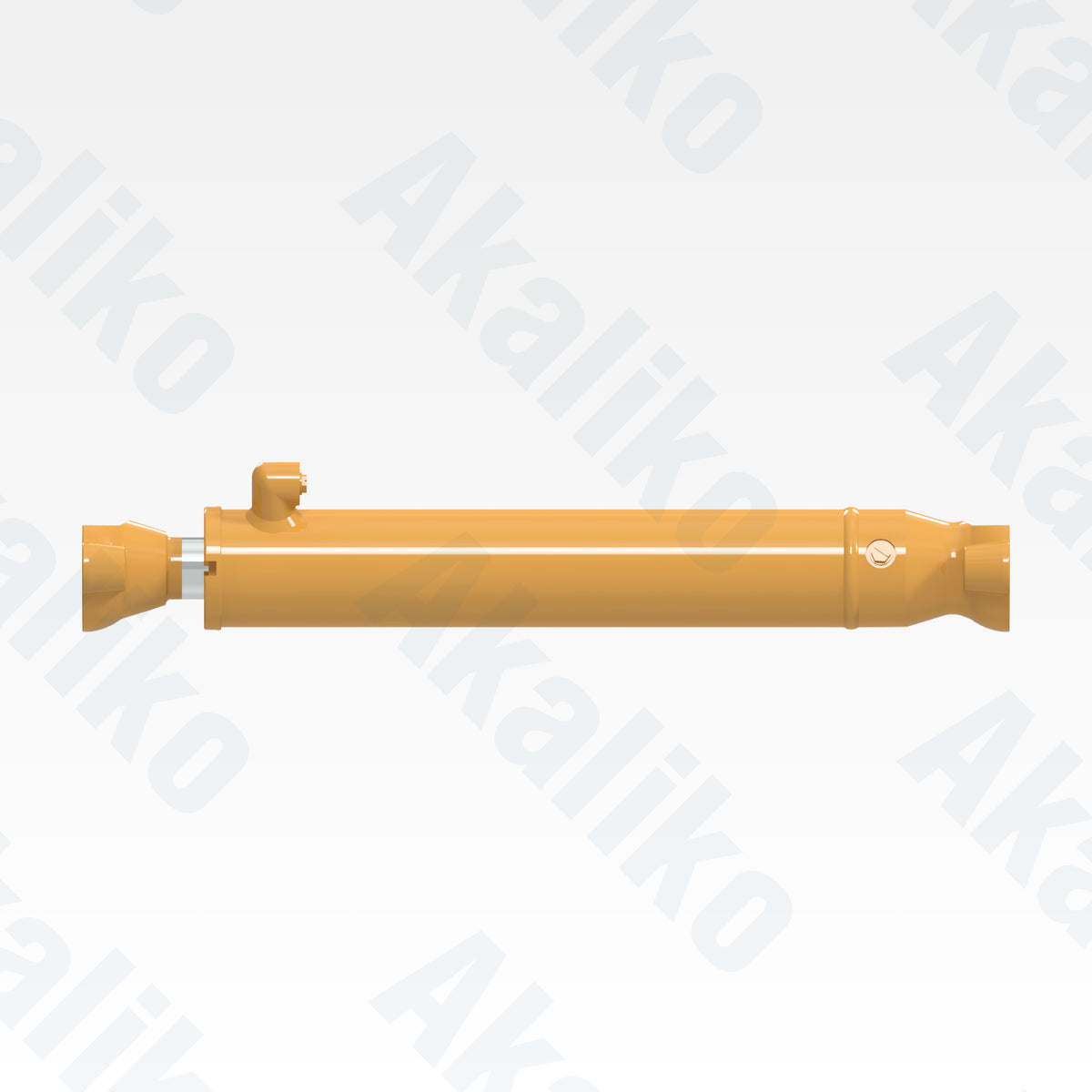 Side view of replacement center side shift hydraulic cylinder for Caterpillar 16H/16M motor grader, OEM part number 262-1905