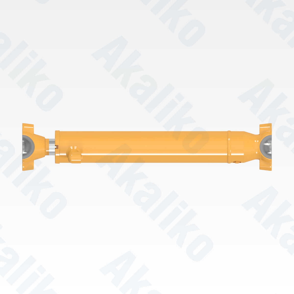 Top view of replacement center side shift hydraulic cylinder for Caterpillar 16H/16M motor grader, OEM part number 262-1905