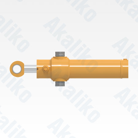 Side view of replacement ripper hydraulic cylinder for Caterpillar 16H/16M motor grader, OEM part number 113-5264