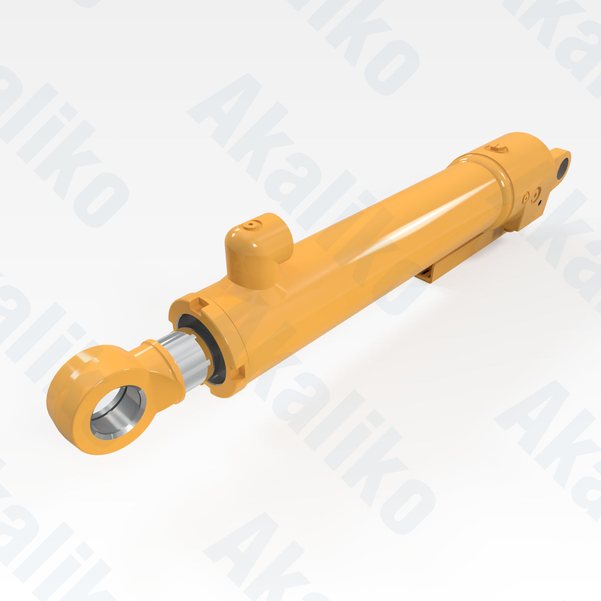 Replacement steering hydraulic cylinder for Caterpillar 16M motor grader, OEM part number 267-3863, aftermarket heavy equipment parts