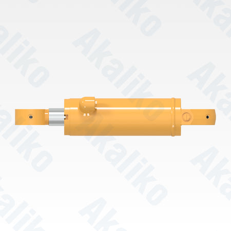Top view of replacement wheel lean hydraulic cylinder for Caterpillar 16H/16M motor grader, OEM part number 289-3054