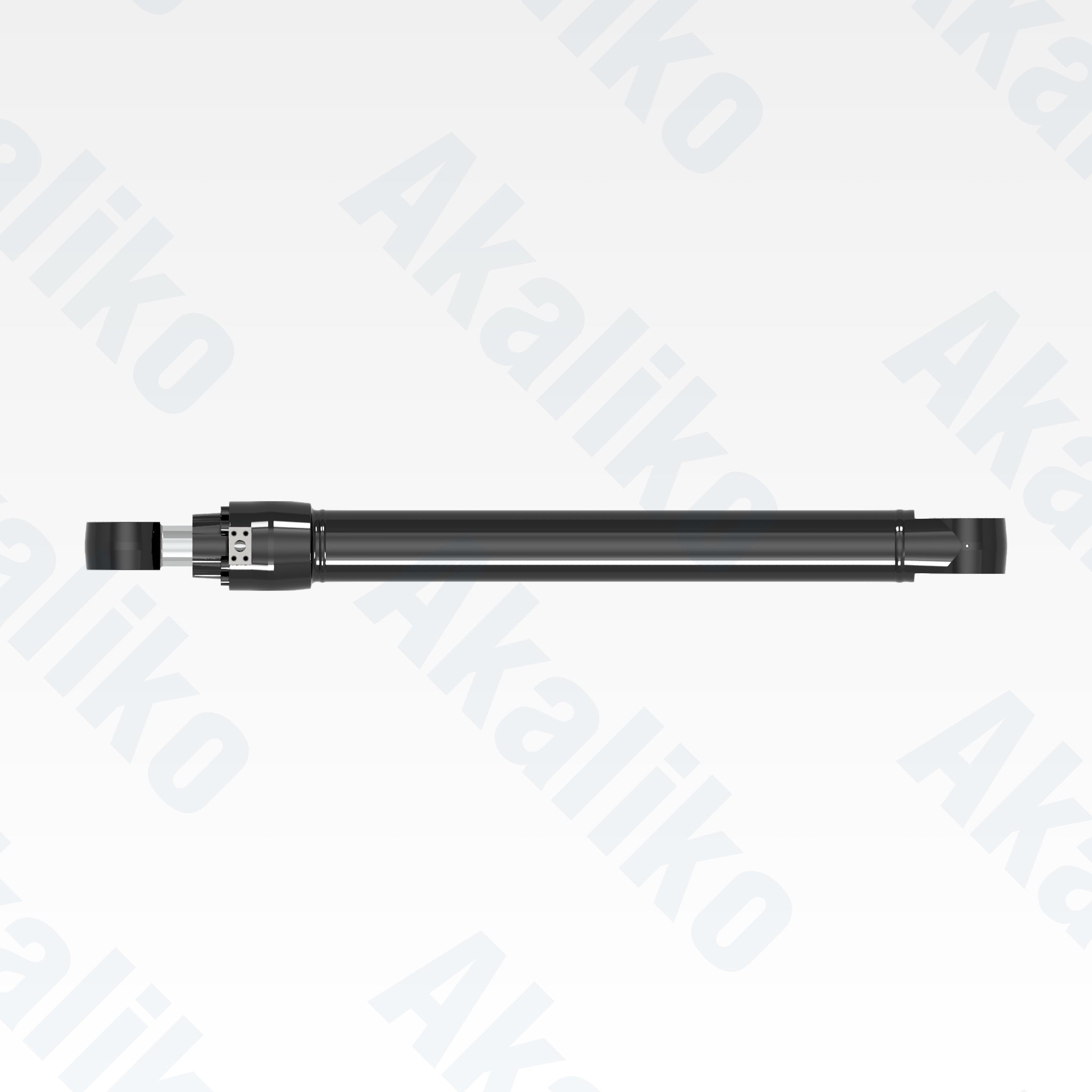 Top view of replacement boom hydraulic cylinder for Caterpillar 345D excavator, OEM part number 389-1041