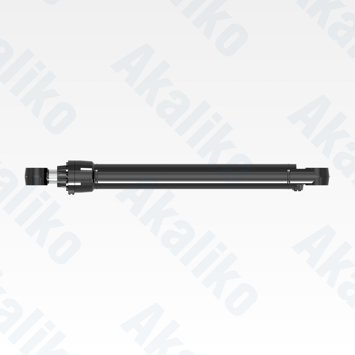 Top view of replacement stick hydraulic cylinder for Caterpillar 345D/349D excavator, OEM part number 370-6692