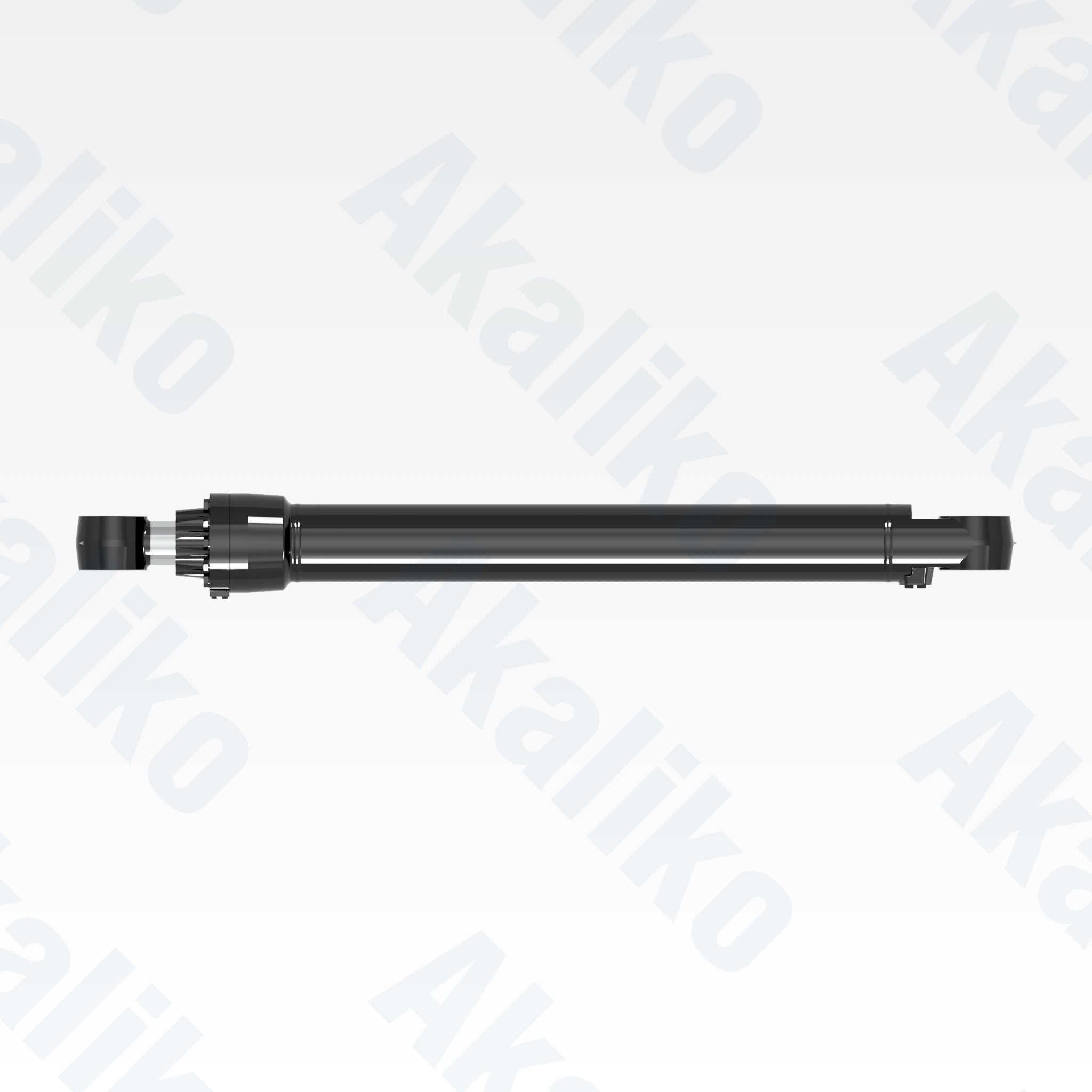 Top view of replacement stick hydraulic cylinder for Caterpillar 345D/349D excavator, OEM part number 370-6692