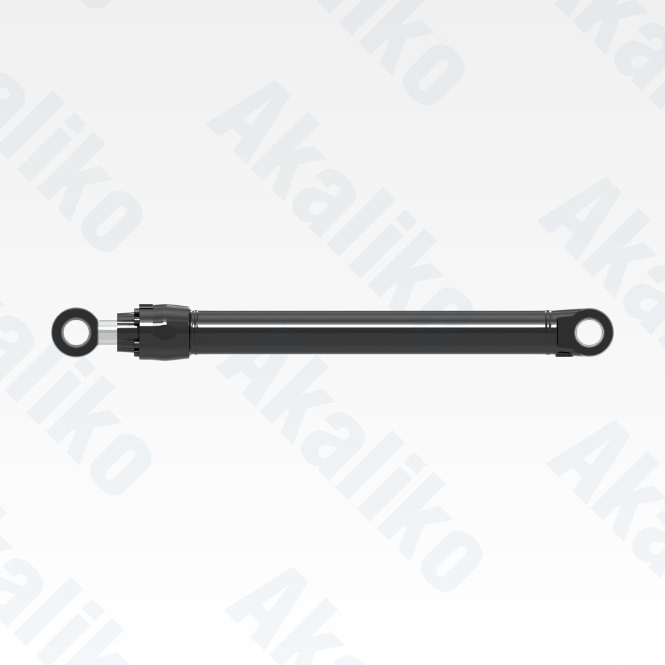 Side view of replacement boom hydraulic cylinder for Caterpillar 349D excavator, OEM part number 225-4523