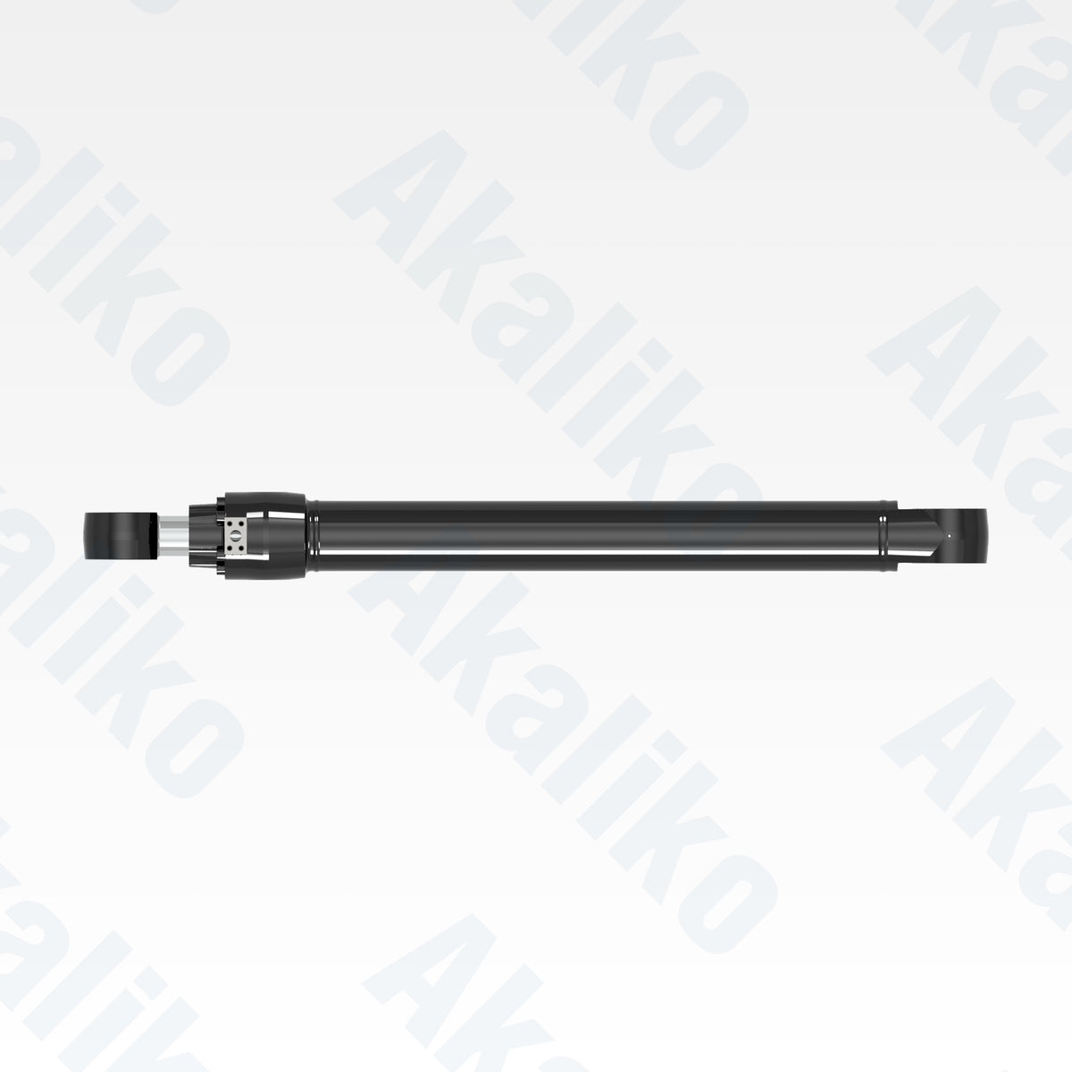 Top view of replacement boom hydraulic cylinder for Caterpillar 349D excavator, OEM part number 225-4523