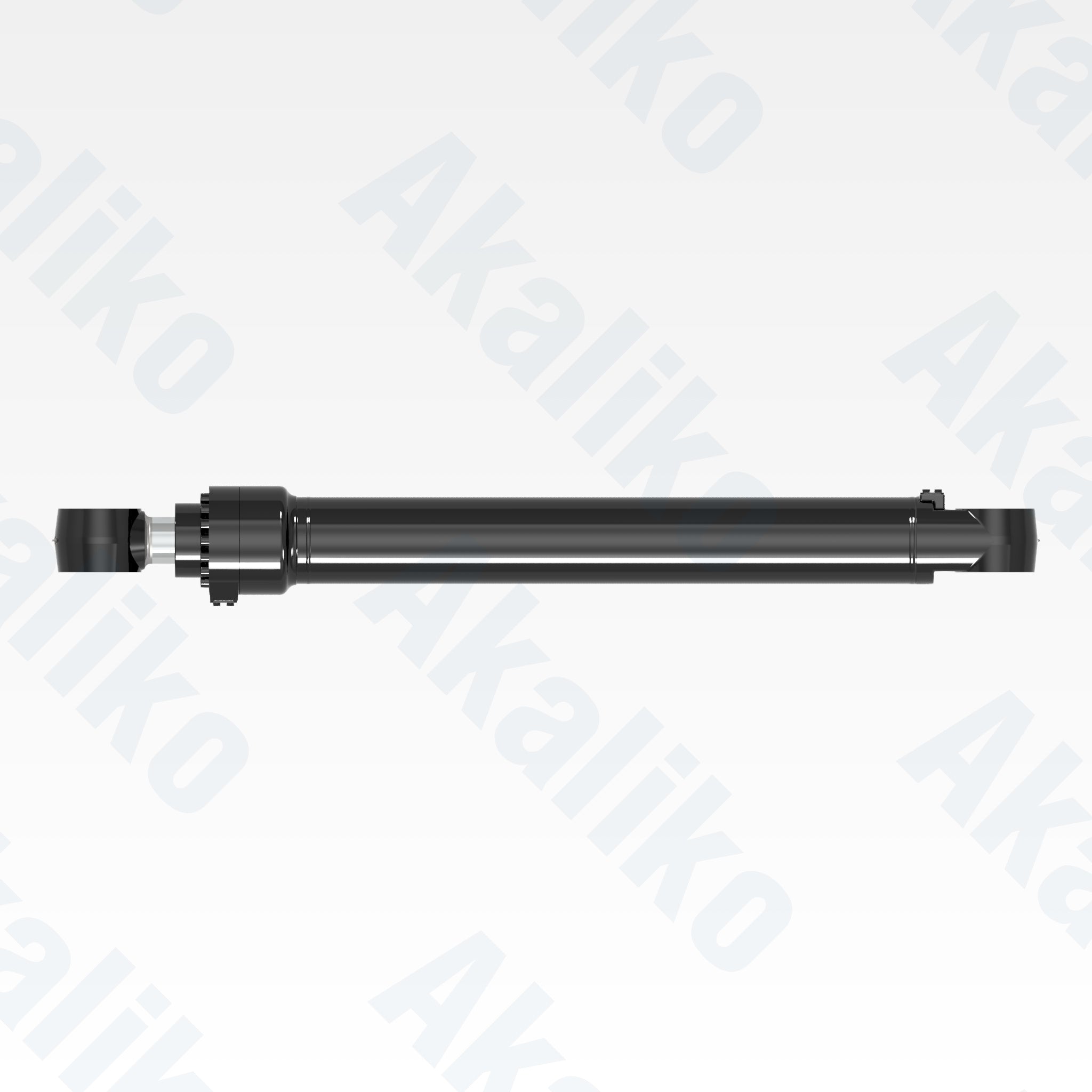 Top view of replacement bucket hydraulic cylinder for Caterpillar 350 excavator, OEM part number 588-0714