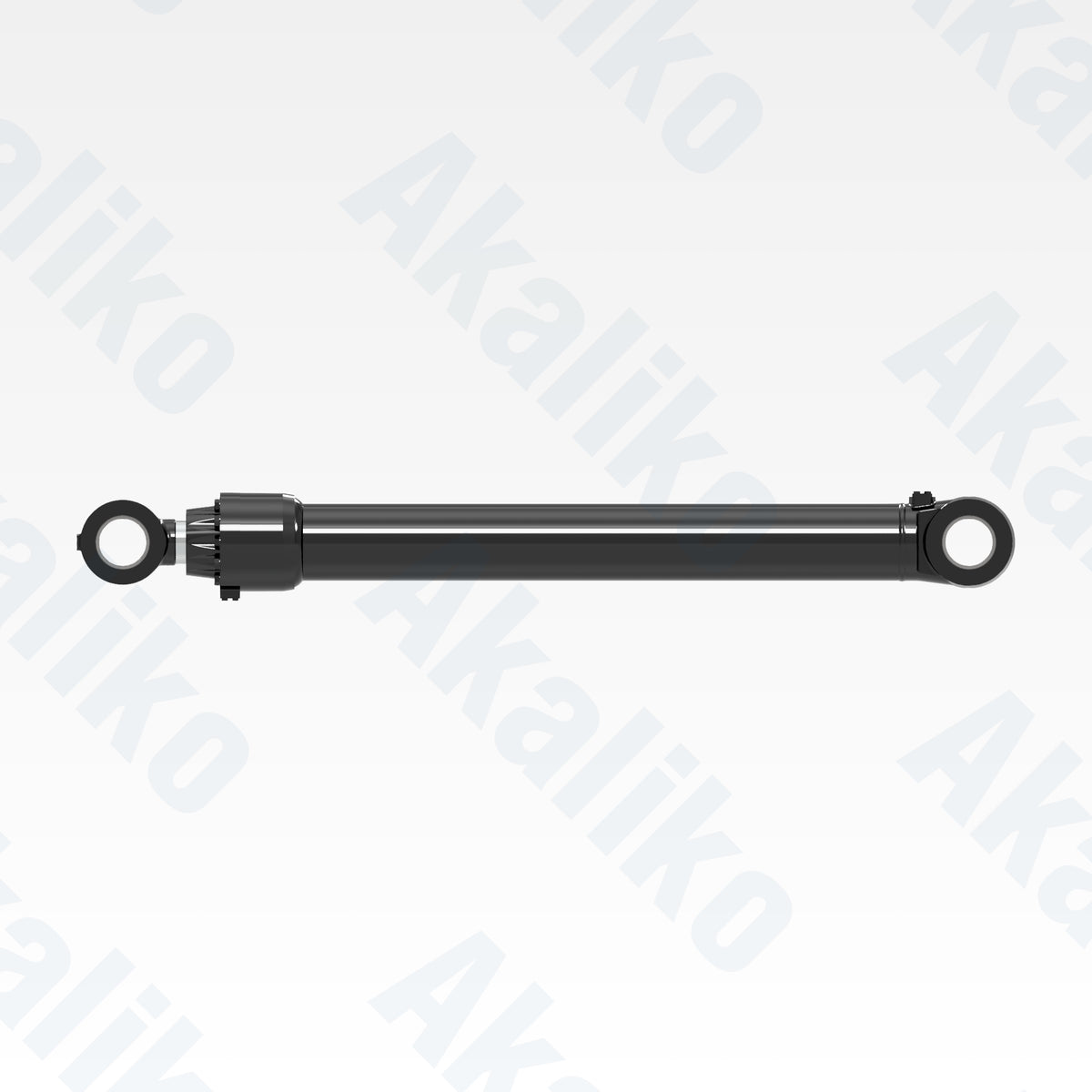 Side view of replacement boom hydraulic cylinder for Caterpillar 374D excavator, OEM part number 380-7401