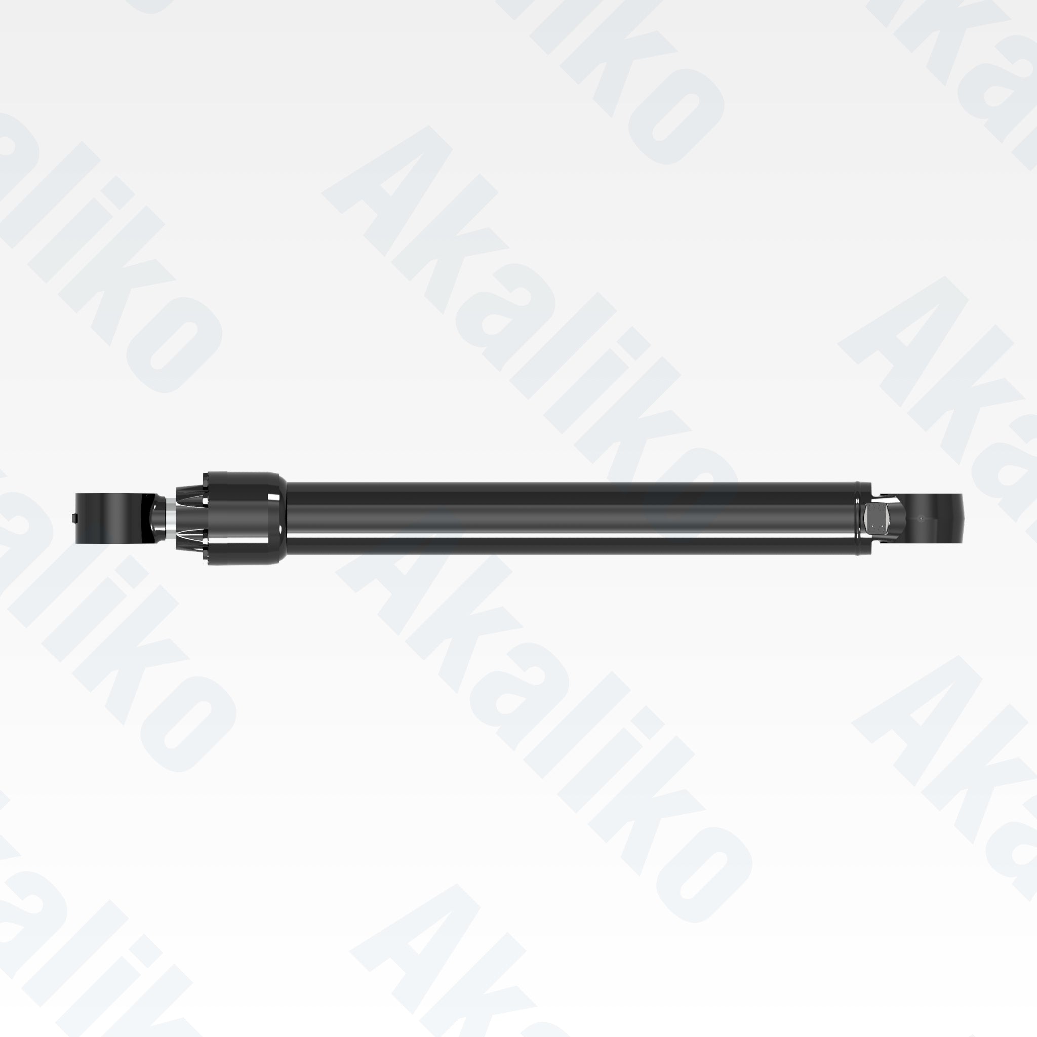 Top view of replacement boom hydraulic cylinder for Caterpillar 374D excavator, OEM part number 380-7401