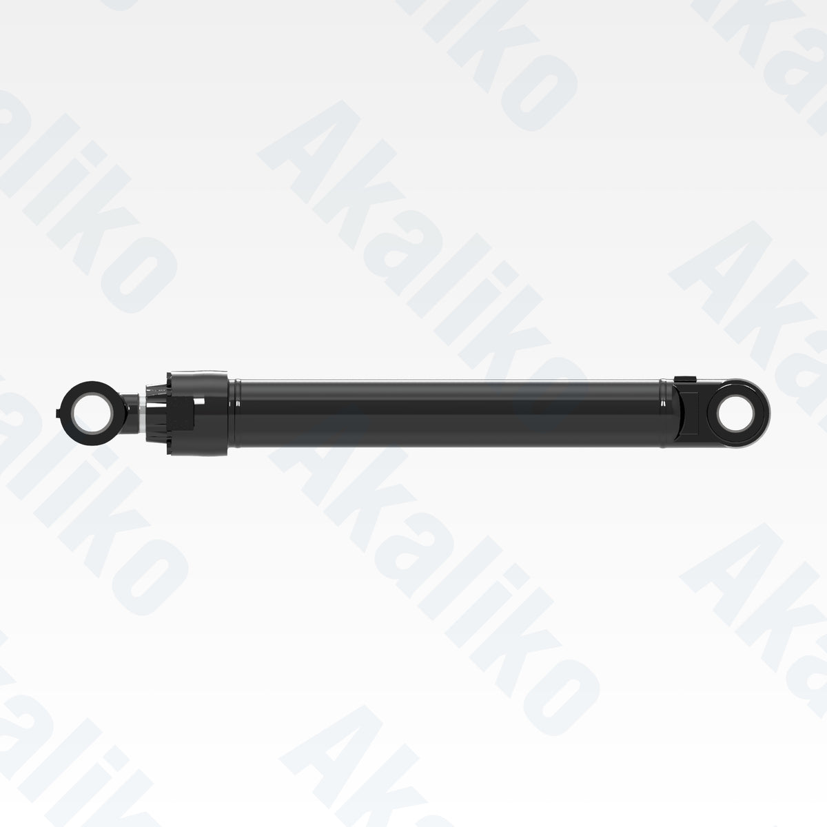 Side view of replacement bucket hydraulic cylinder for Caterpillar 374D excavator, OEM part number 361-0718