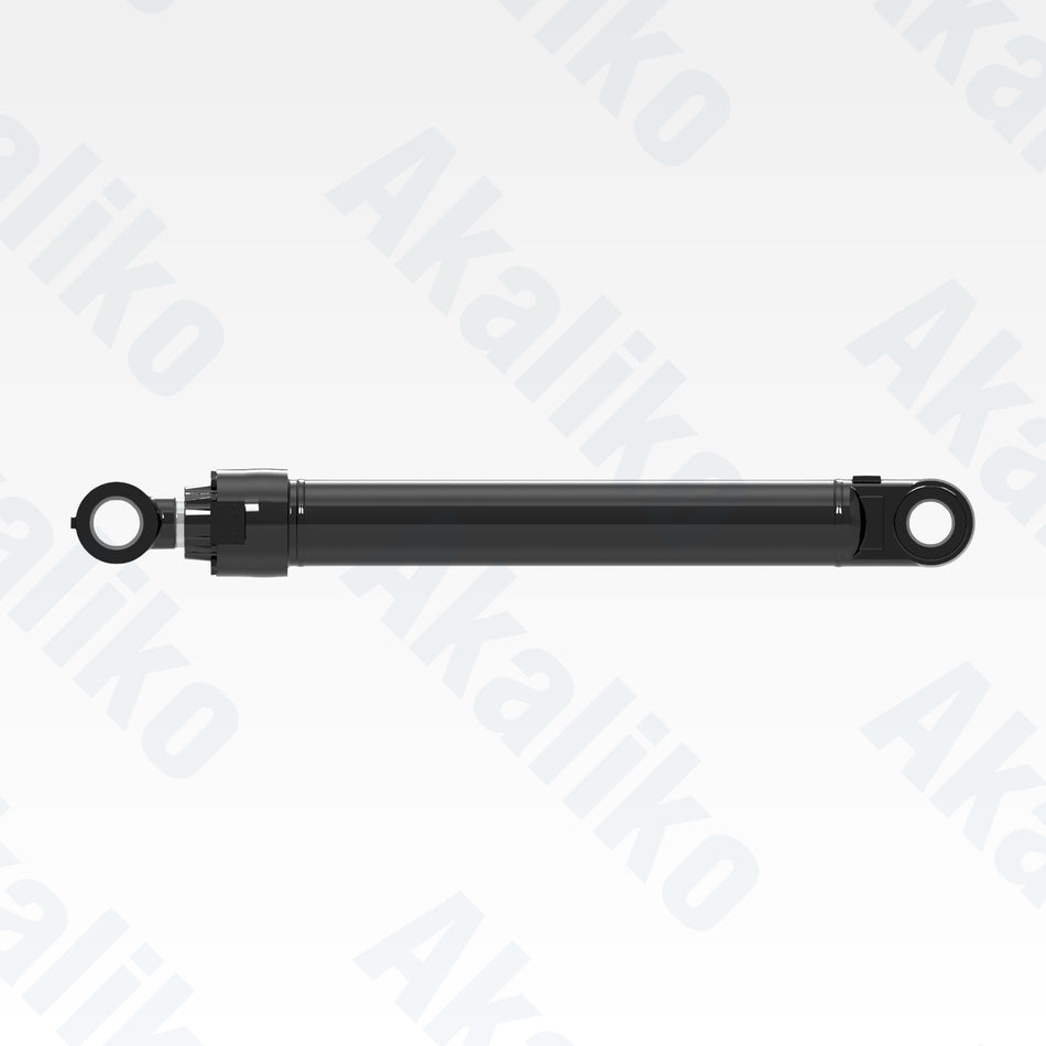 Side view of replacement bucket hydraulic cylinder for Caterpillar 374D excavator, OEM part number 361-0718