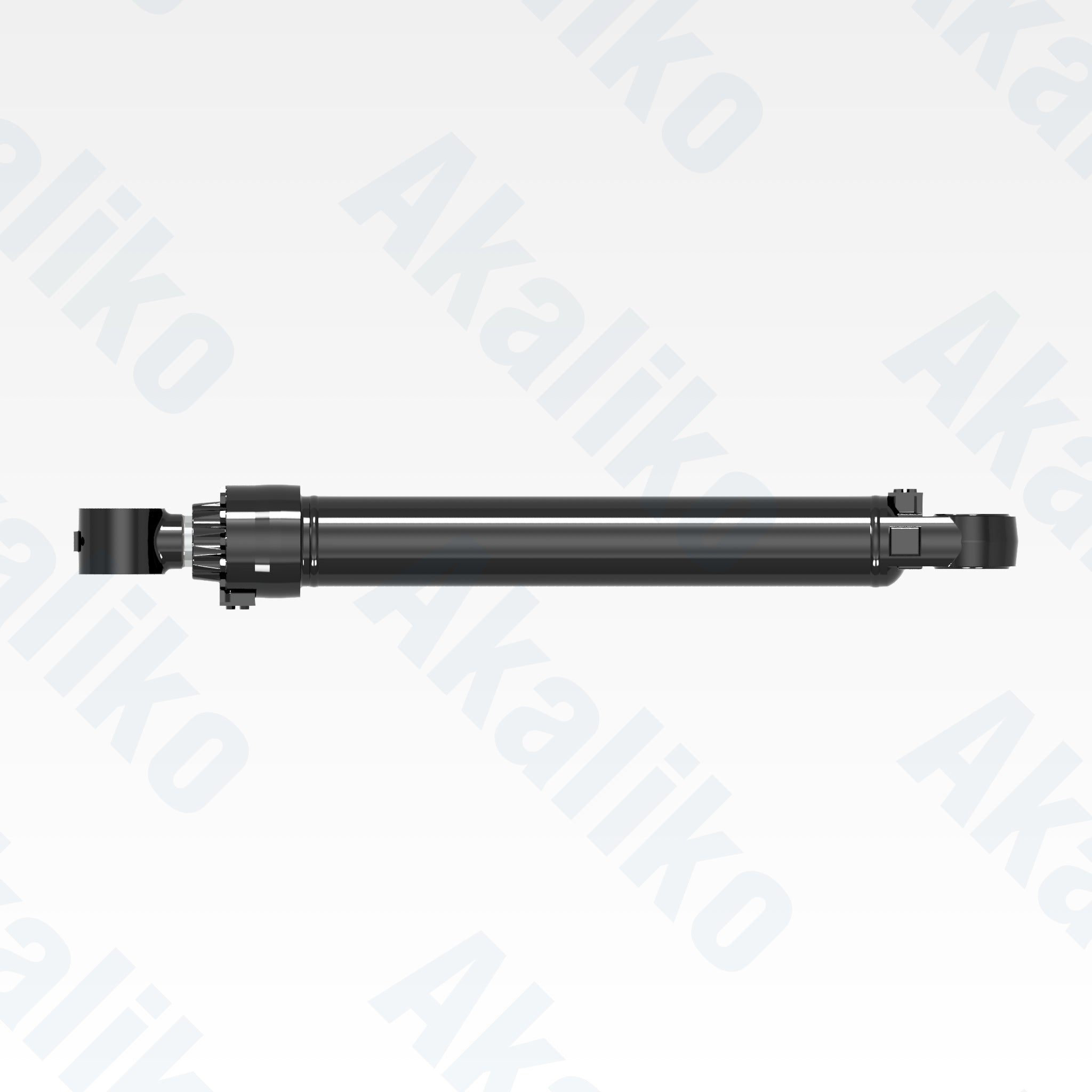 Top view of replacement bucket hydraulic cylinder for Caterpillar 374D excavator, OEM part number 361-0718
