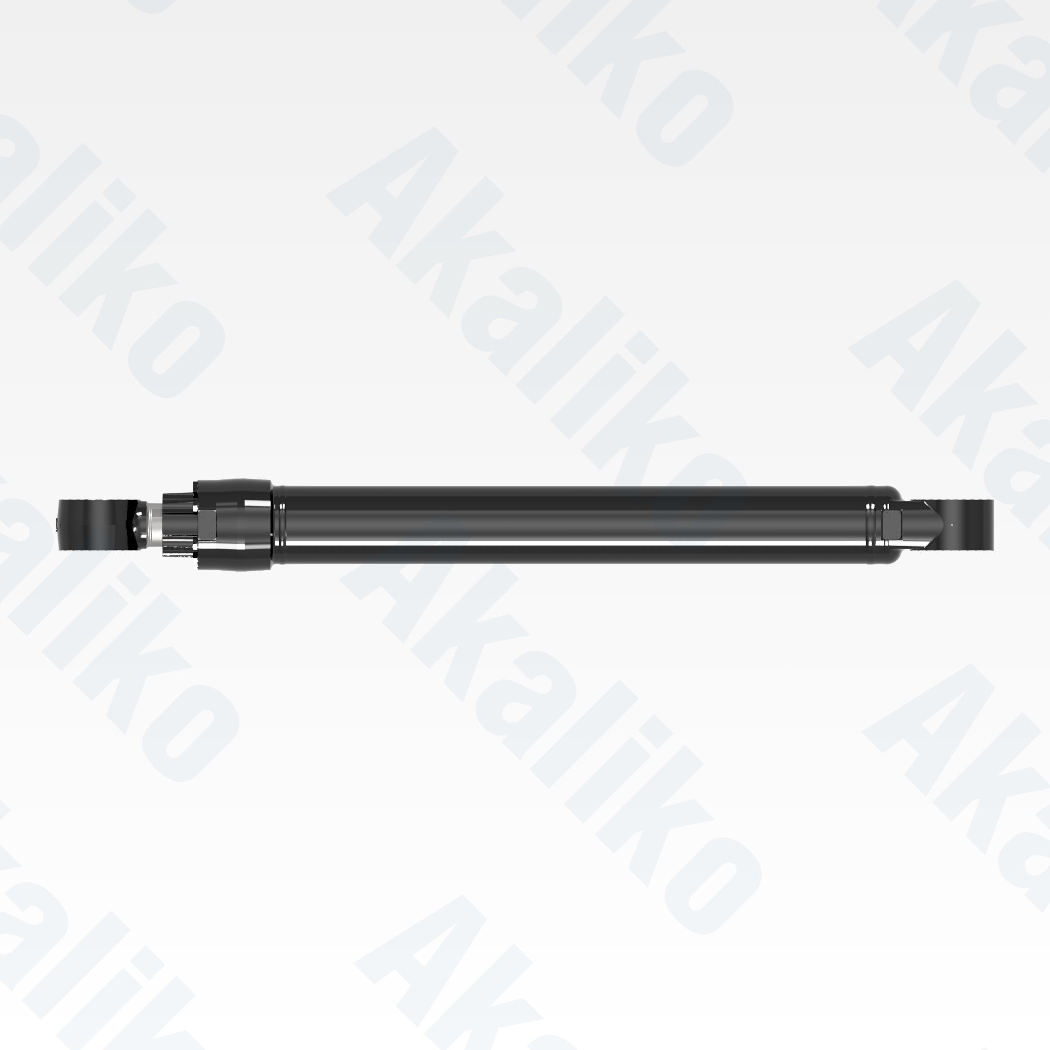 Top view of replacement boom hydraulic cylinder for Caterpillar 385B excavator, OEM part number 155-9068