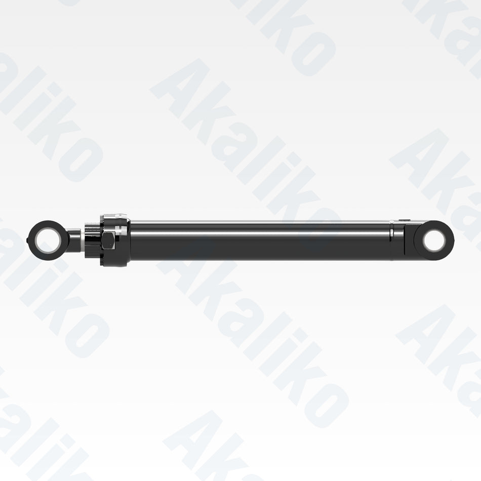 Side view of replacement bucket hydraulic cylinder for Caterpillar 385C excavator, OEM part number 215-9965