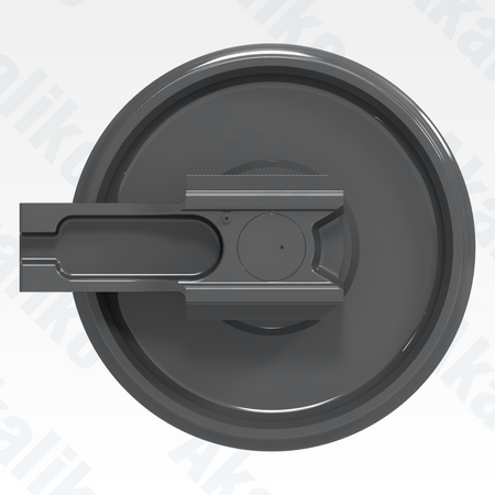 Side view of replacement/aftermarket brand new idler for Caterpillar 365C/385C/390F excavator.