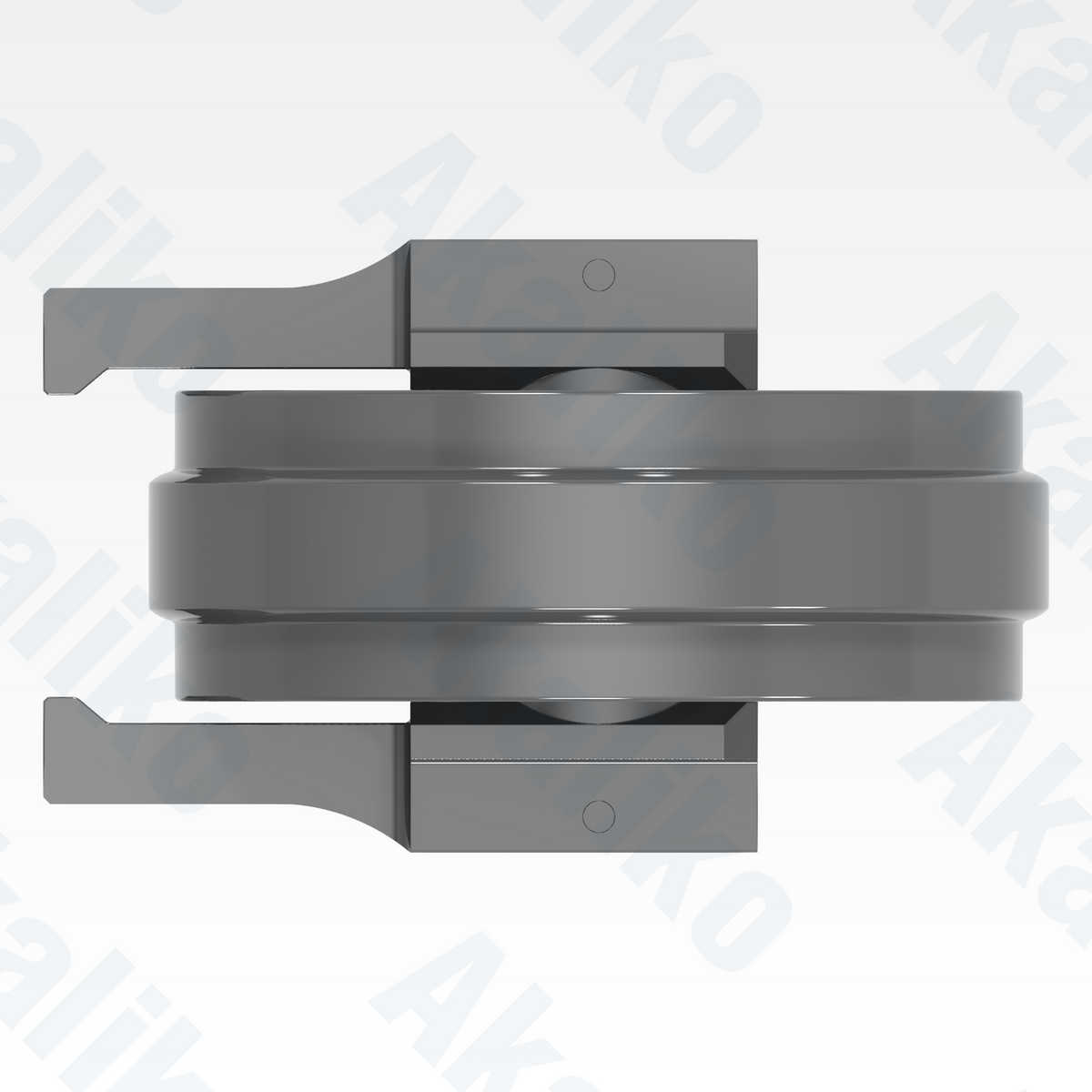 Top view of replacement/aftermarket brand new idler for Caterpillar 365C/385C/390F excavator.
