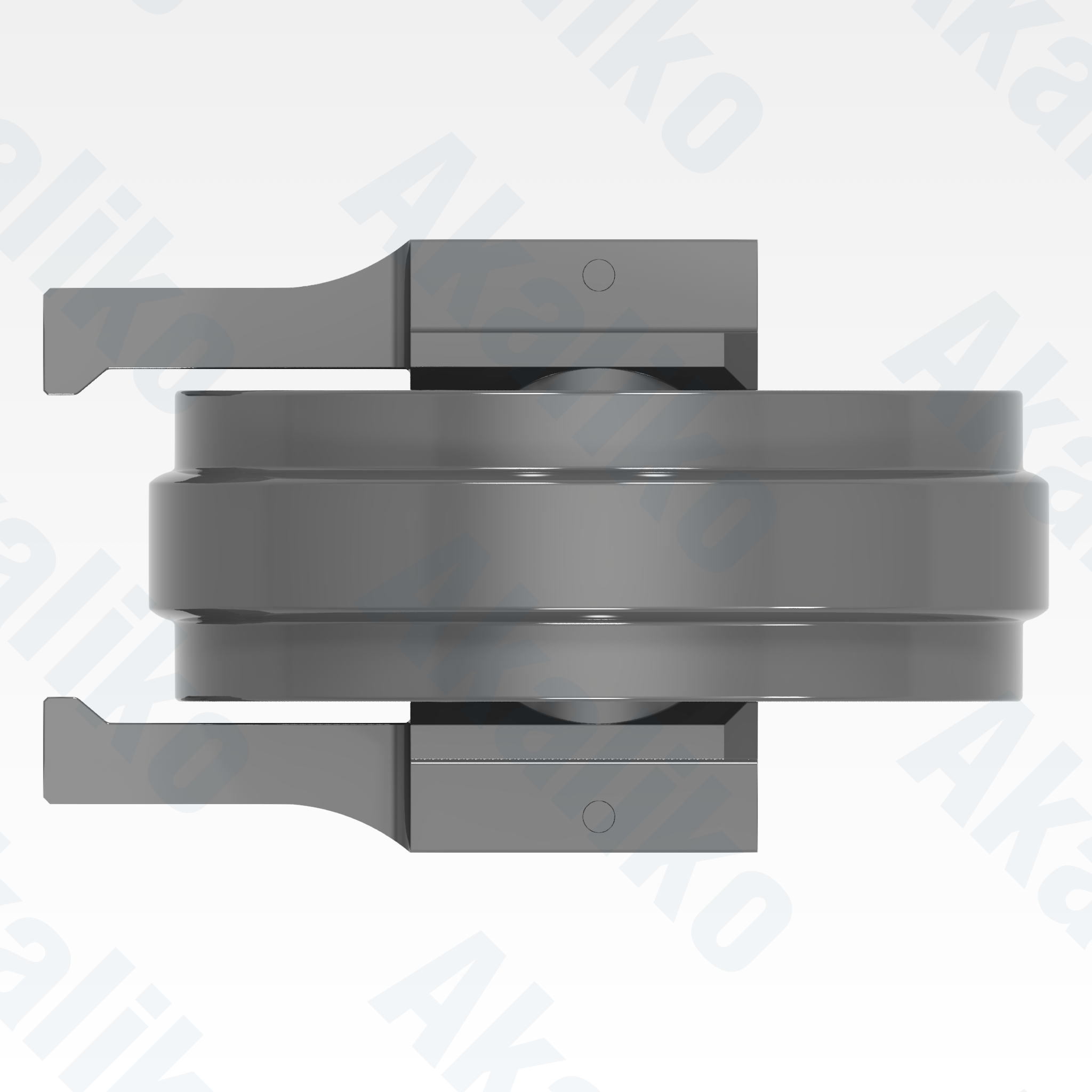 Top view of replacement/aftermarket brand new idler for Caterpillar 365C/385C/390F excavator.
